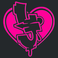 Latinos Juntos Graffiti Heart Zip Hoodie Design