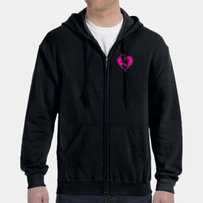 Latinos Juntos Graffiti Heart Zip Hoodie Thumbnail